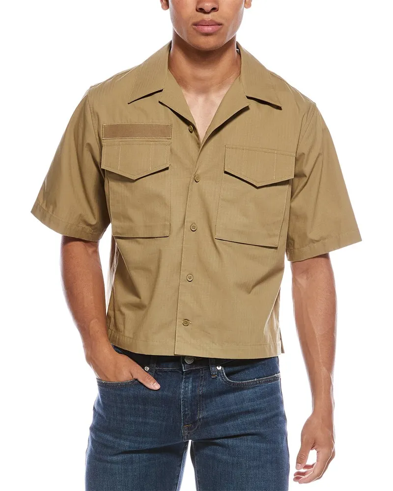 Helmut Lang Boxy Field Shirt Tan