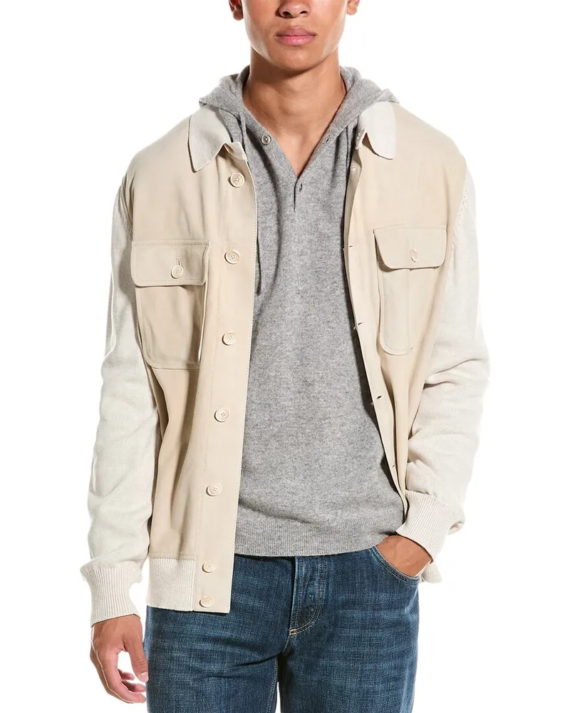 Brunello Cucinelli Leather Jacket Nocolor