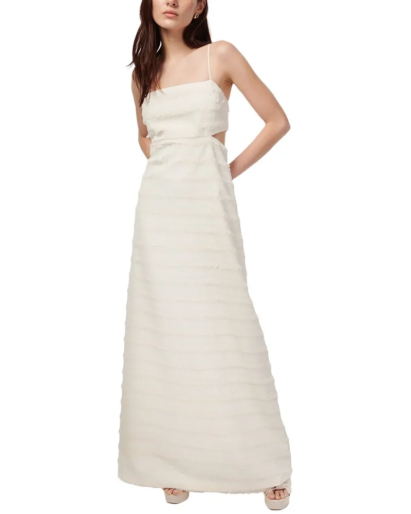 CAMI NYC Bryson Fringe Maxi Dress Nocolor