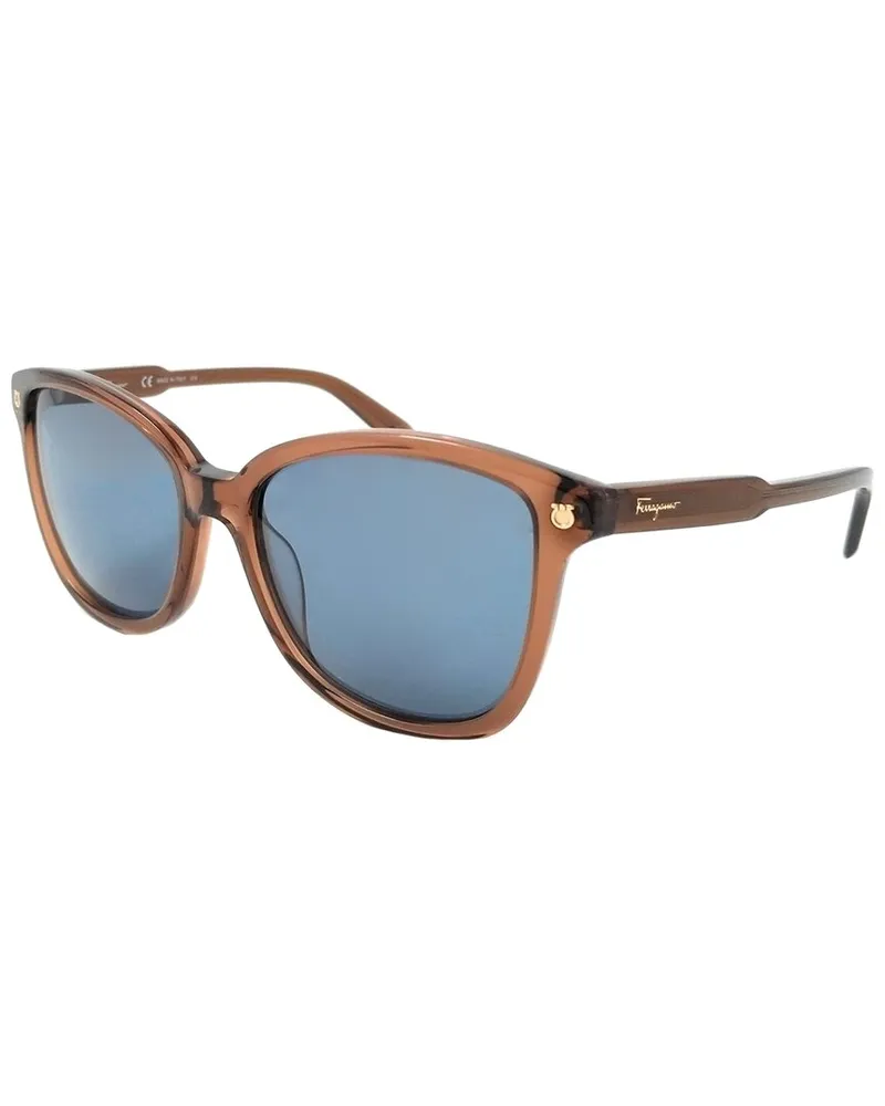 Ferragamo Unisex SF815S 56mm Sunglasses Brown