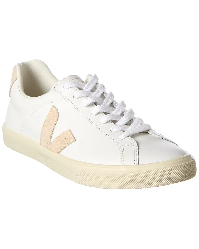 VEJA Esplar Logo & Suede Leather Sneaker White