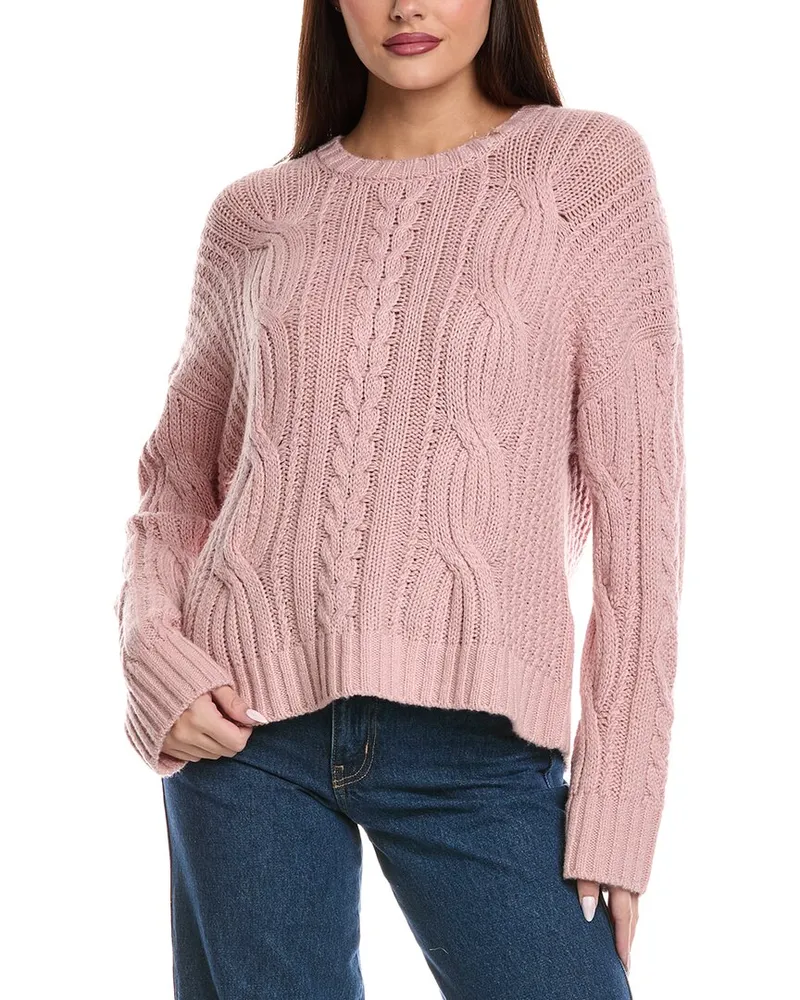 Splendid Cecilia Wool & Cashmere-Blend Sweater Pink