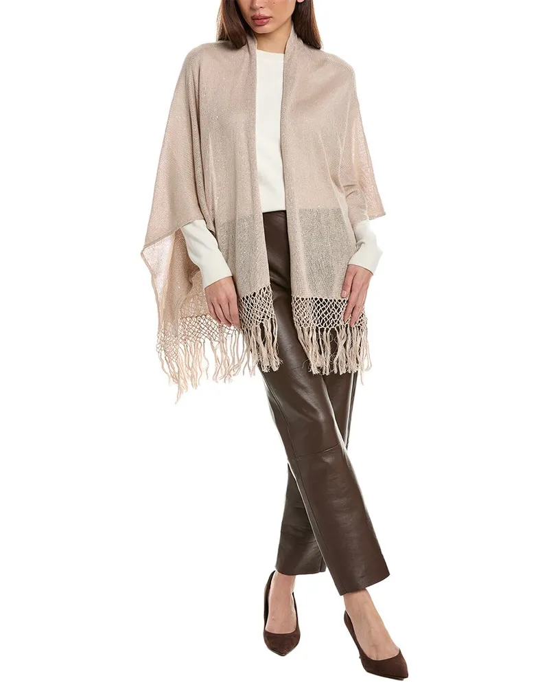 Brunello Cucinelli Linen & Silk-Blend Top Nocolor