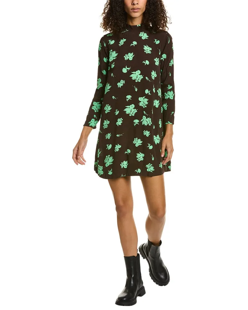 Ganni Shift Dress Brown