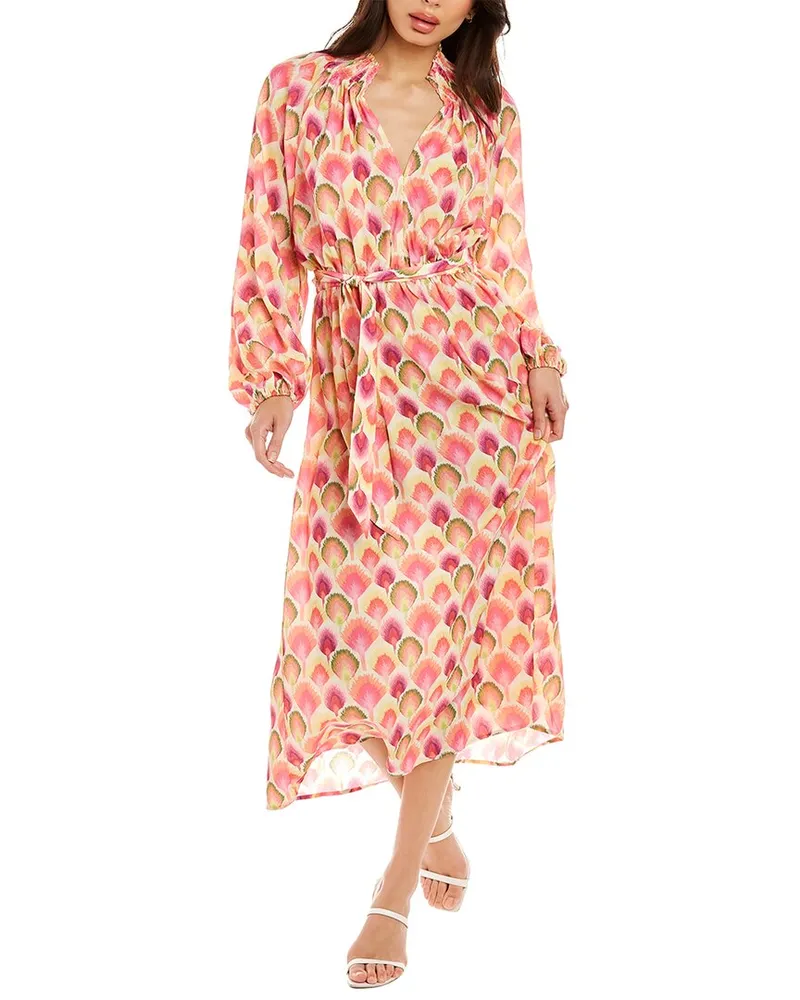 Traffic People Corrine Midi Dress Pink