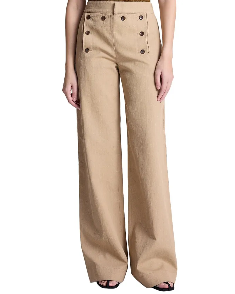A.L.C. Lucas Linen-Blend Pant Nocolor
