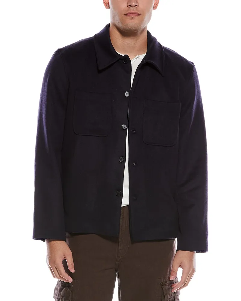 Officine Generale Officine Generale Harrison Wool & Cashmere-Blend Jacket Blue