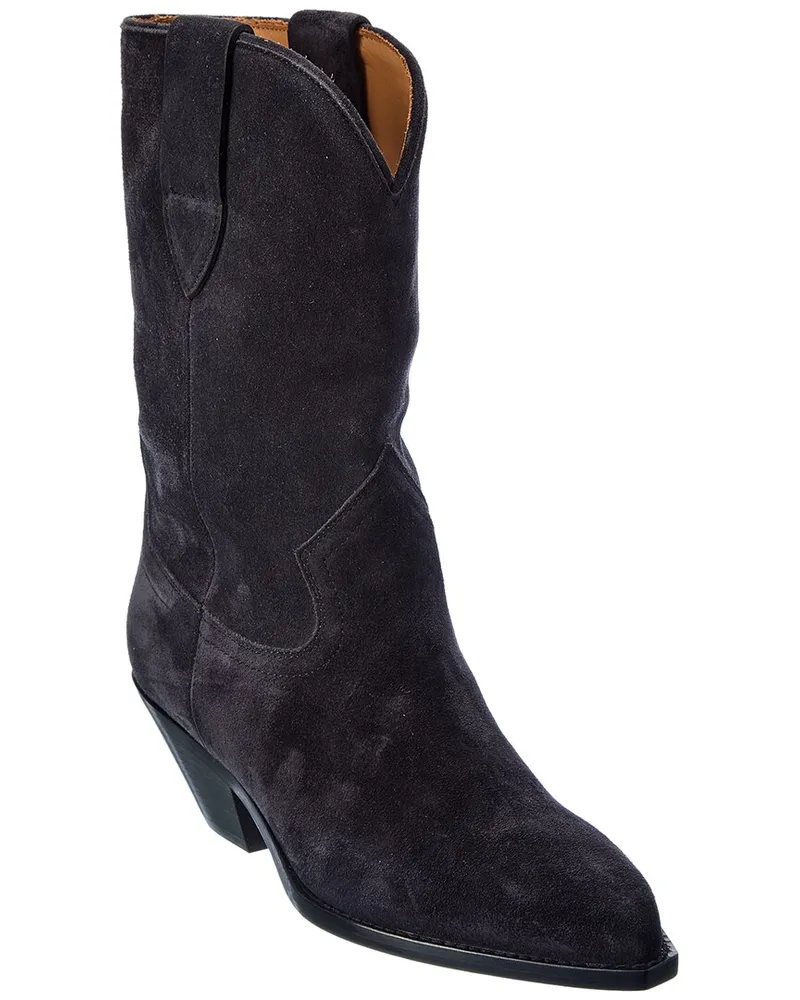 Isabel Marant Dahope Suede Bootie Black