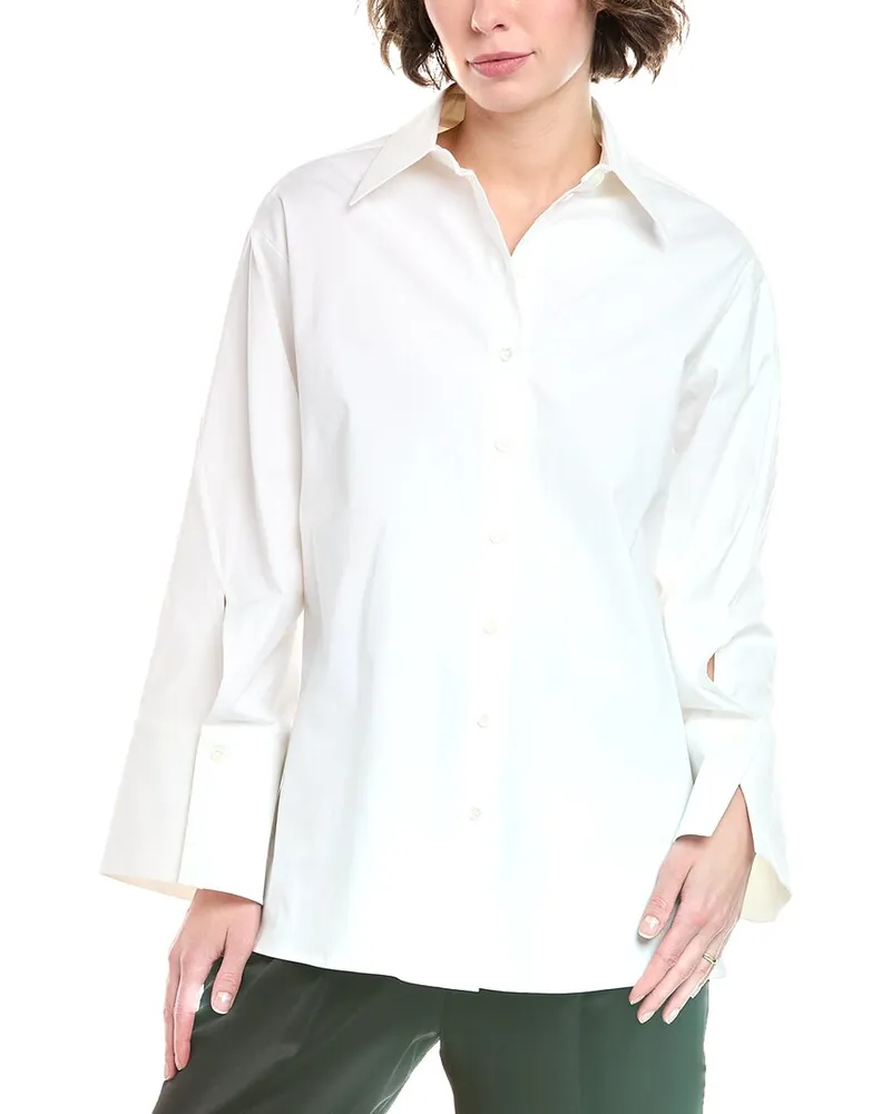 Michael Kors Spiral Sleeve Shirt White