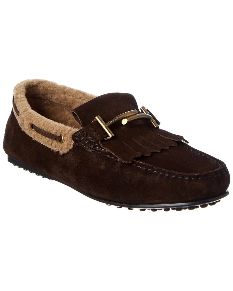 TOD'S TOD’s City Gommino Suede Loafer Nocolor