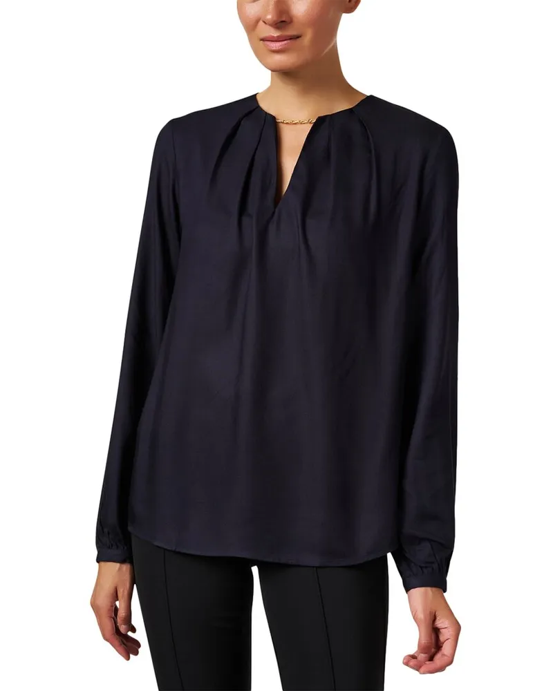 Caliban Chain Blouse Blue