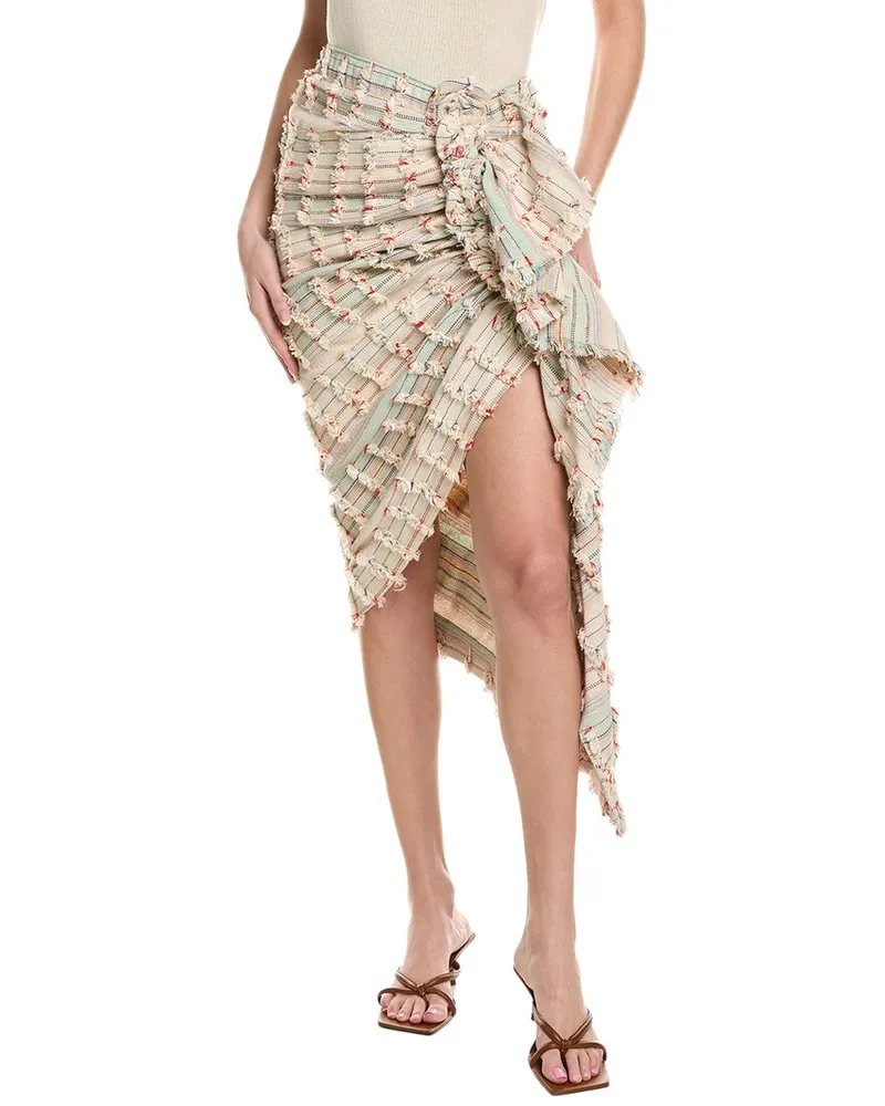 Just BEE Queen Tulum Midi Skirt White