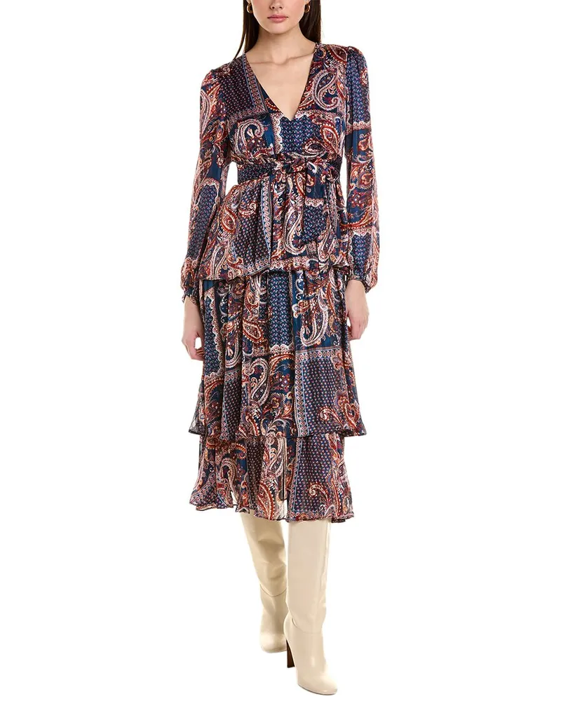Traffic People Nerve Maxi Dress Blue