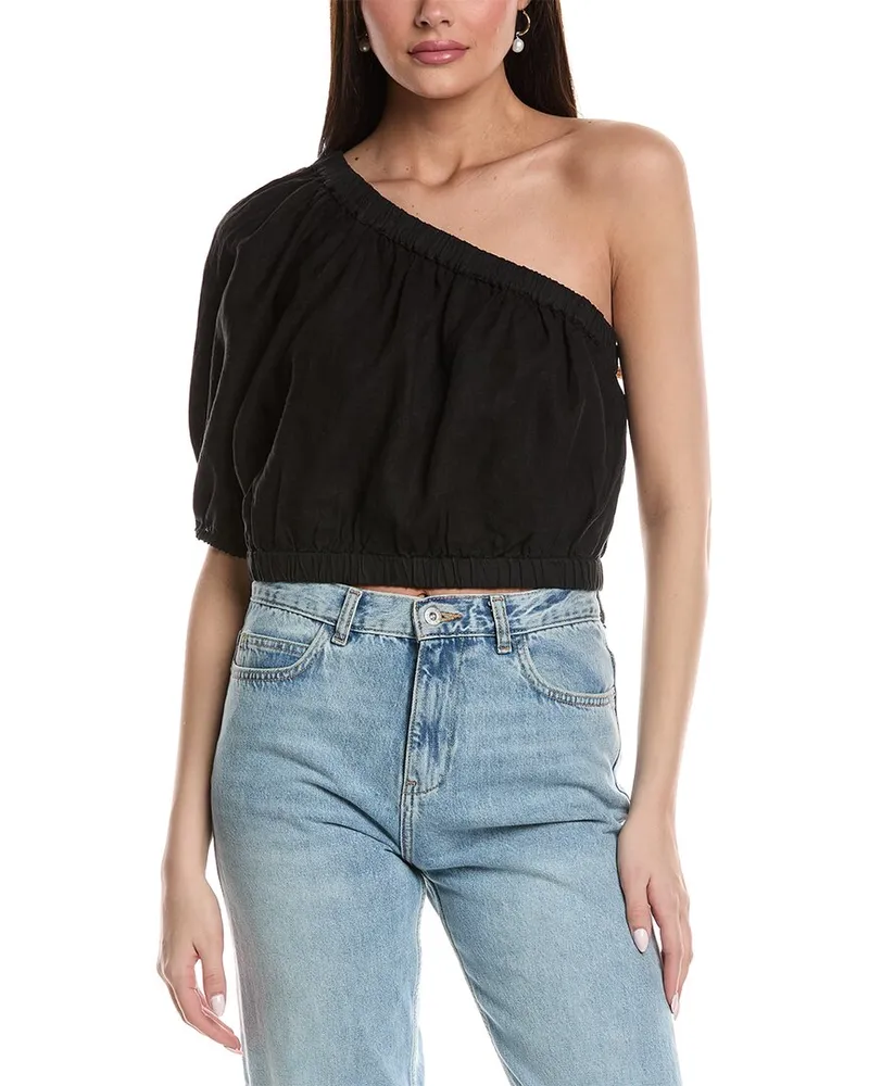 Graham & Spencer Laleen Linen Blouse Black