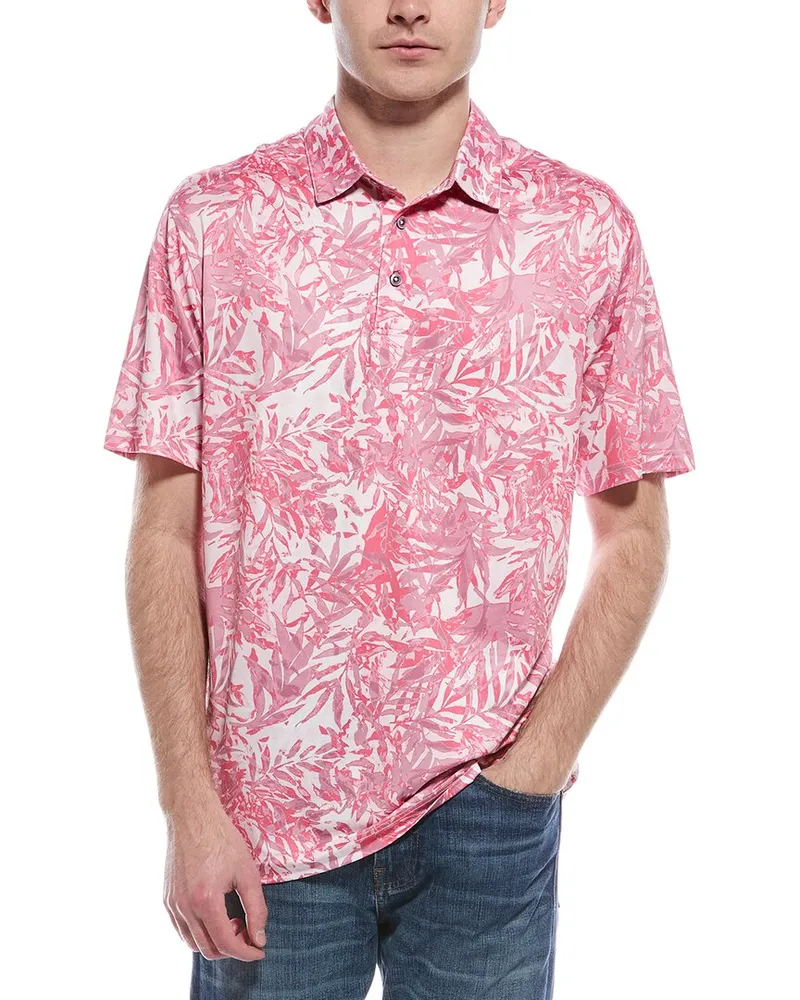 Robert Graham Ives Classic Fit Polo Shirt Pink