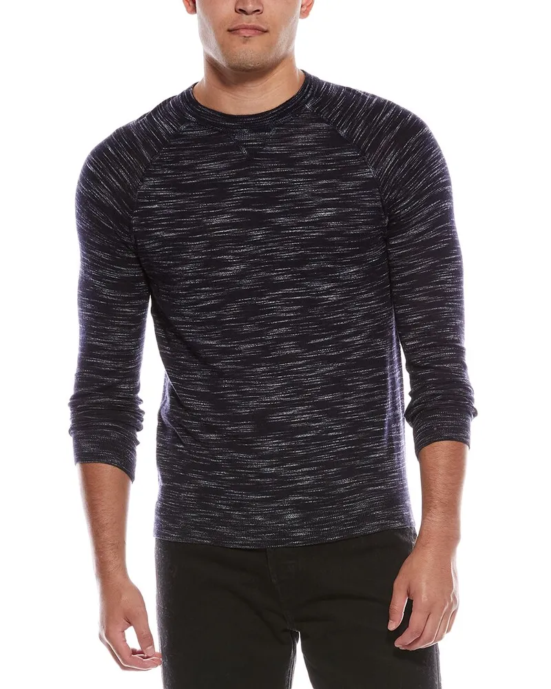 Autumn Cashmere Raglan Crewneck Sweatshirt Blue