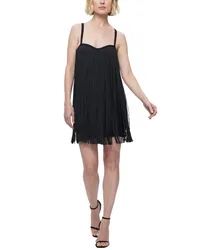 Hervé Léger Fringe Sweetheart Mini Dress 