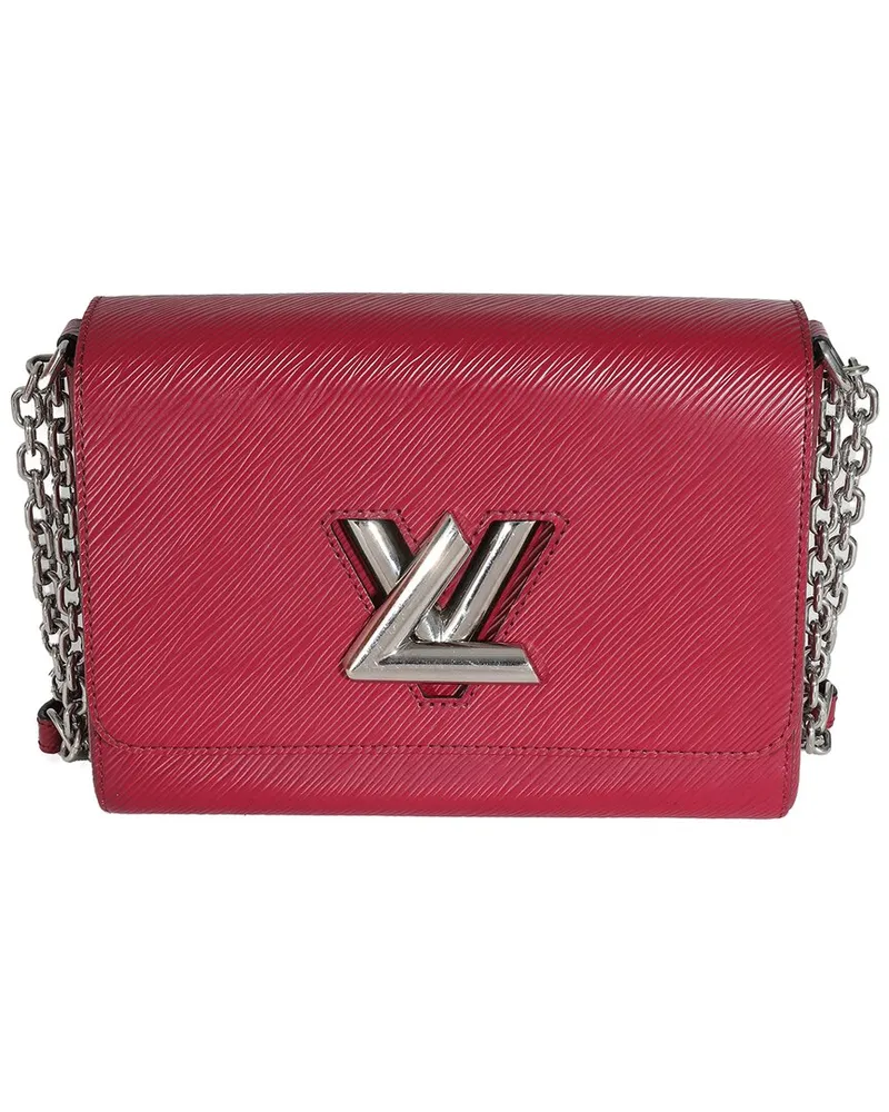 Louis Vuitton Pink, Burgundy Epi Twist MM (Authentic Pre-Loved Nocolor