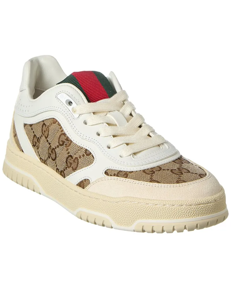 Gucci Re-Web GG Canvas & Leather Sneaker White
