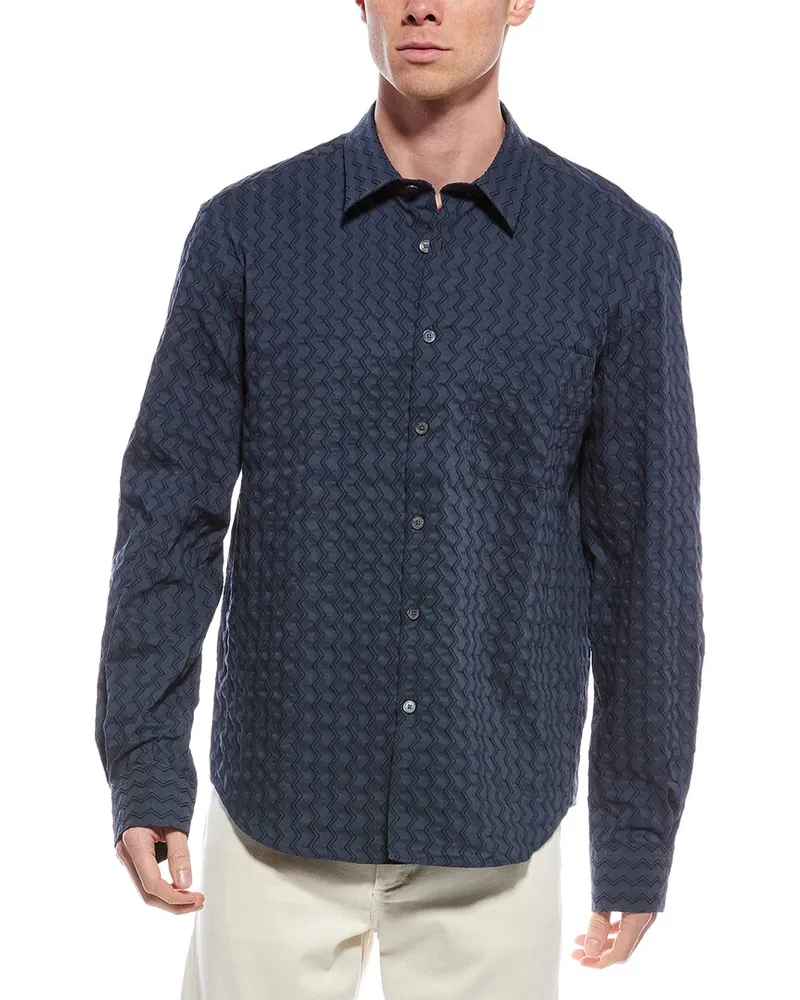 Missoni Camicia Regular Fit Shirt Blue