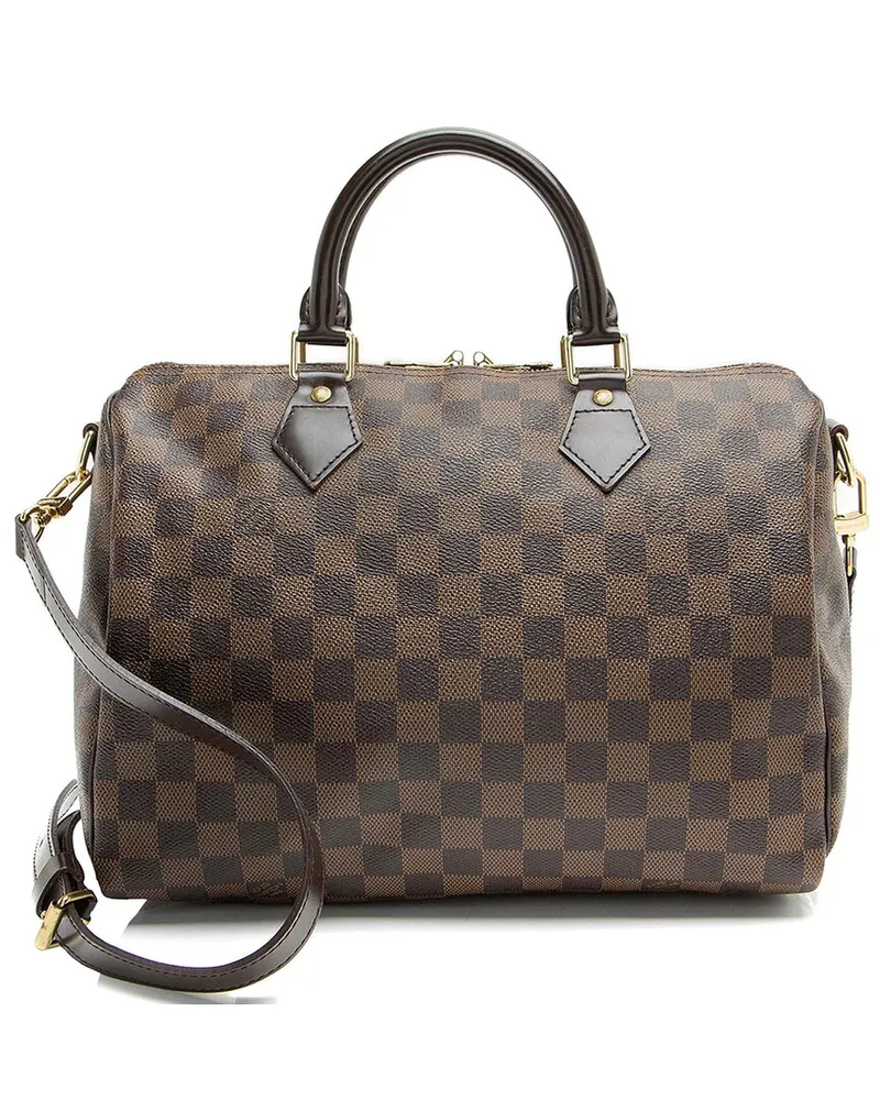 Louis Vuitton Brown Damier Ebene Speedy Bandouliere 30 (Authentic Pre-Loved Nocolor