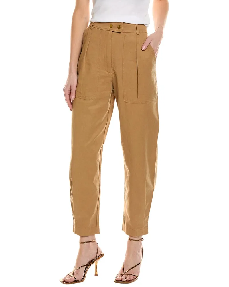 Rebecca Minkoff Houston Pleated Utility Pant Brown