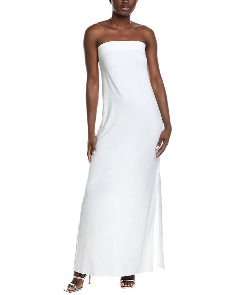 Norma Kamali Tube Top Gown White