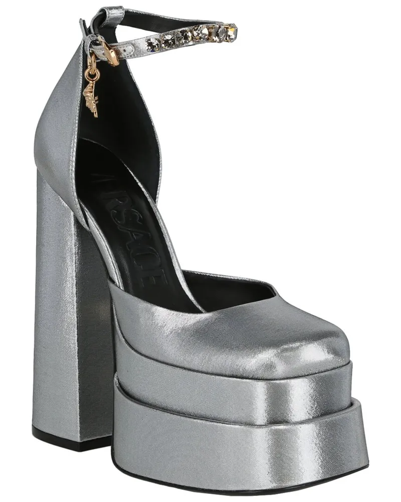 Versace Medusa Aevitas 155 Platform Leather Pump Nocolor