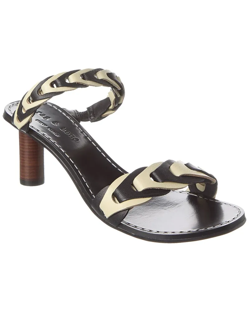 Rag & Bone Infinity Mid Leather Sandal Black