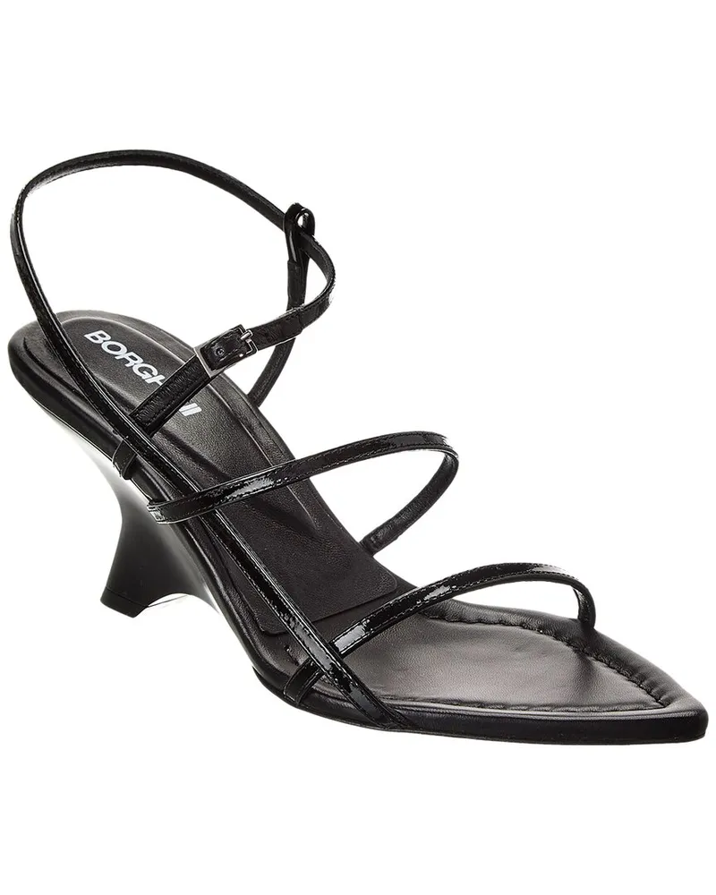 Gia Borghini Gia 26 Patent Slingback Sandal Black