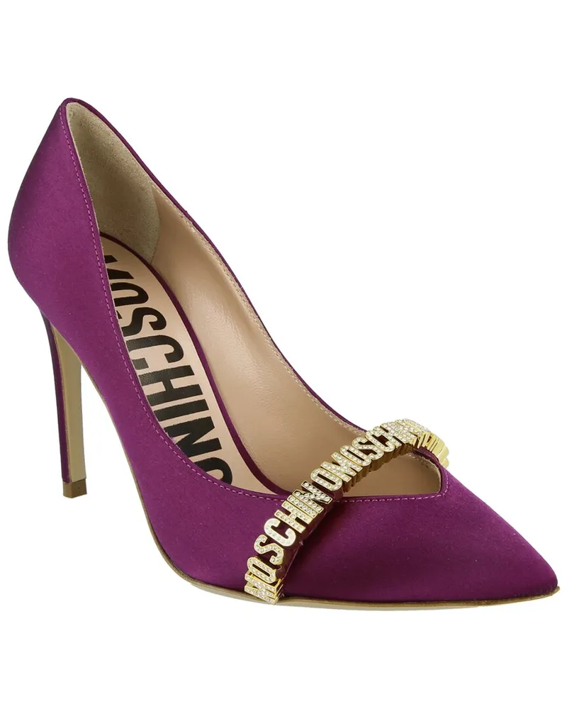 Moschino Silk Pump Brown