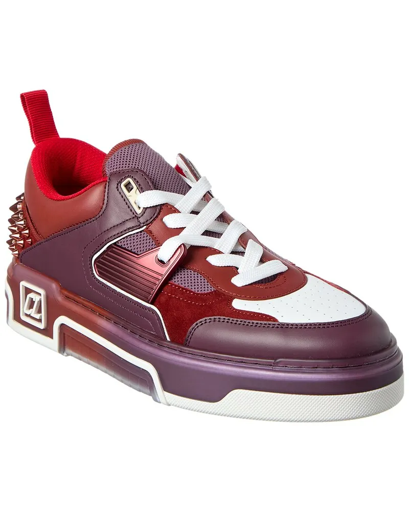 Christian Louboutin Astroloubi Leather & Mesh Sneaker Red