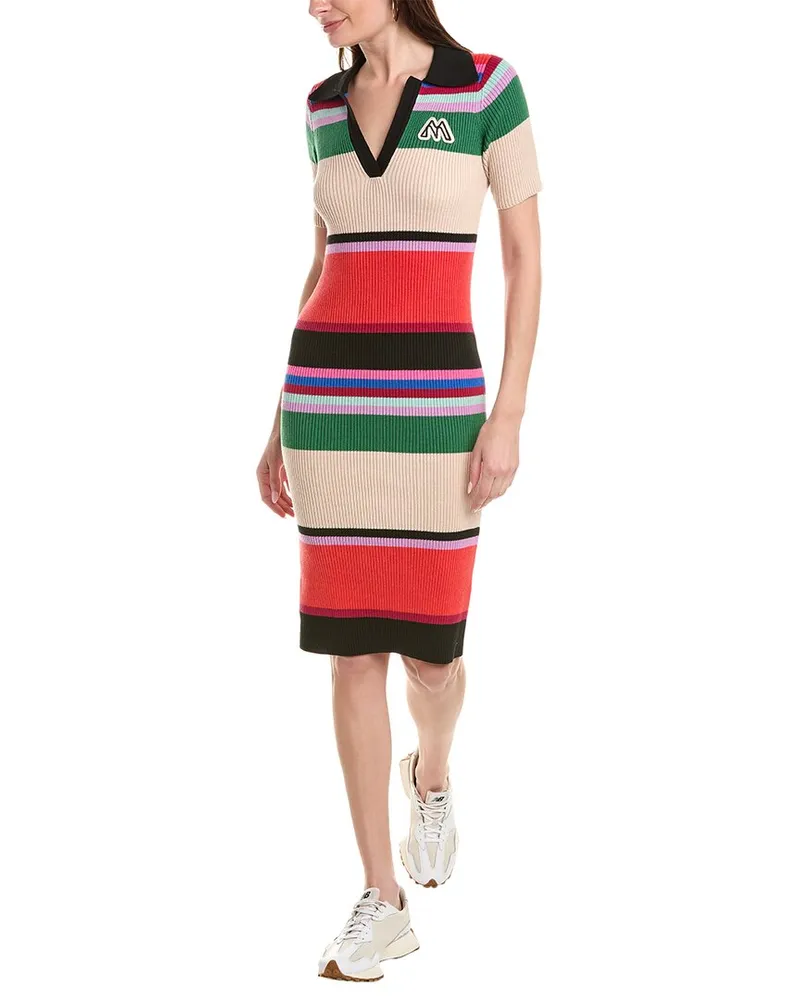 Mother The Long Run Midi Dress Red
