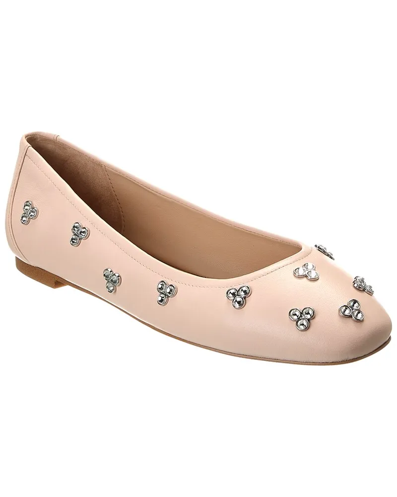 Stuart Weitzman Tammy Leather Ballet Flat Pink