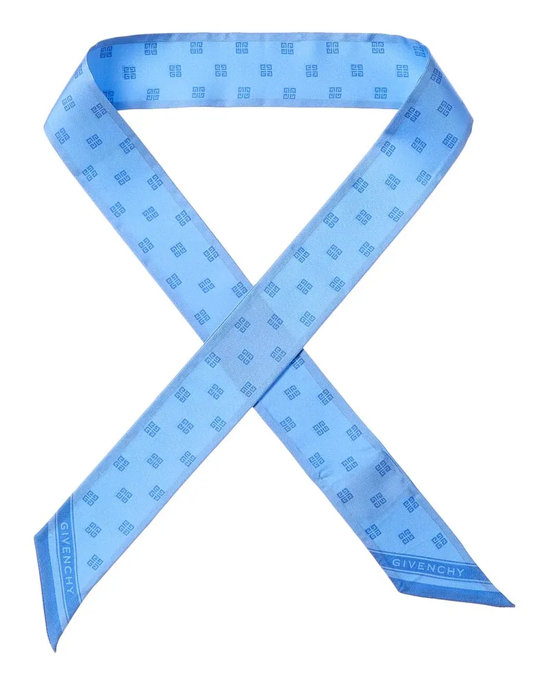 Givenchy Silk Scarf Blue