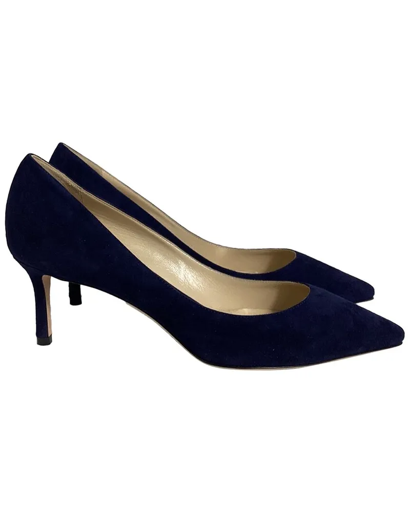 Jimmy Choo Women's Suede Romy Pump (Authentic Pre-Loved Nocolor