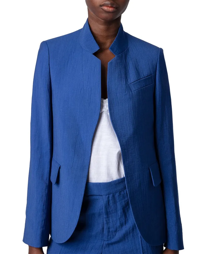 Zadig & Voltaire Very Tailleur Lin Linen-Blend Blazer Nocolor