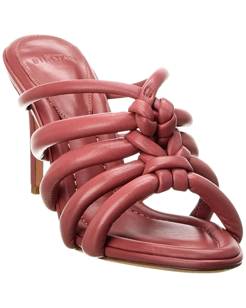 Alexandre Birman Maeva 85 Leather Sandal Orange