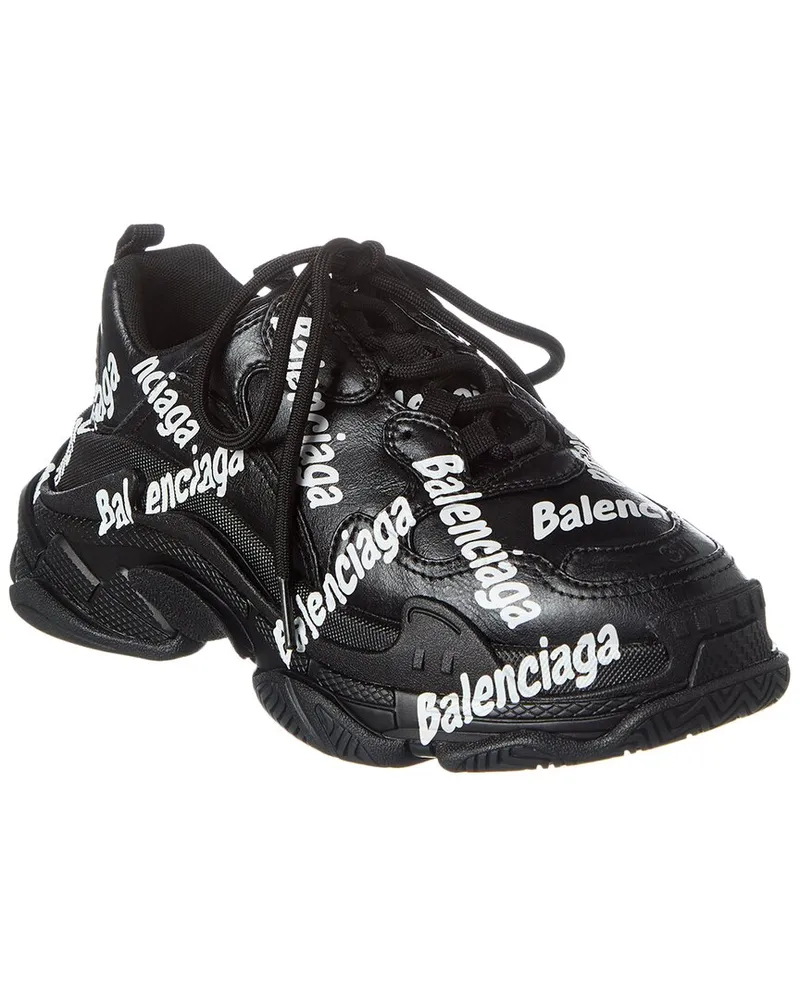 Balenciaga Triple S Logotype Sneaker Black