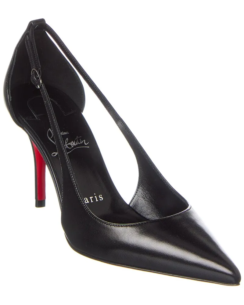 Christian Louboutin Apostrophoric 80 Leather Pump Black