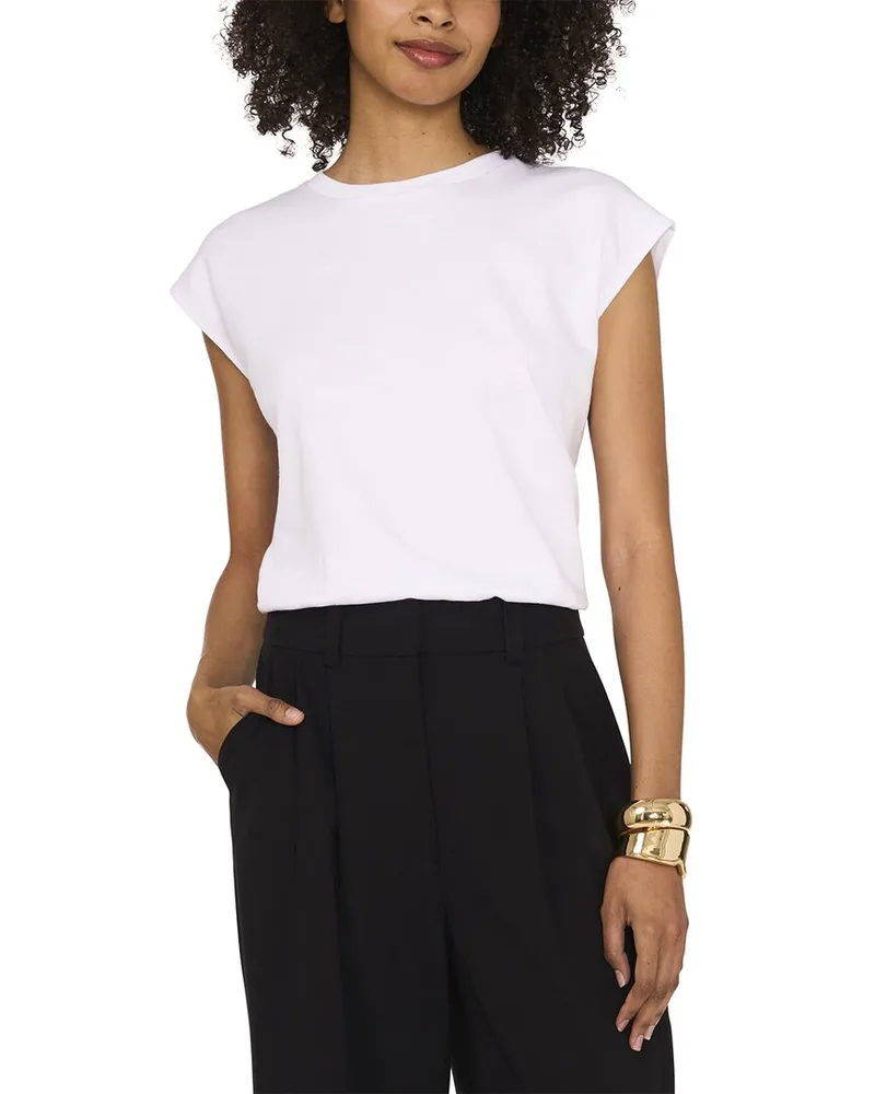 Vince Camuto Cropped Sleeveless Top Nocolor