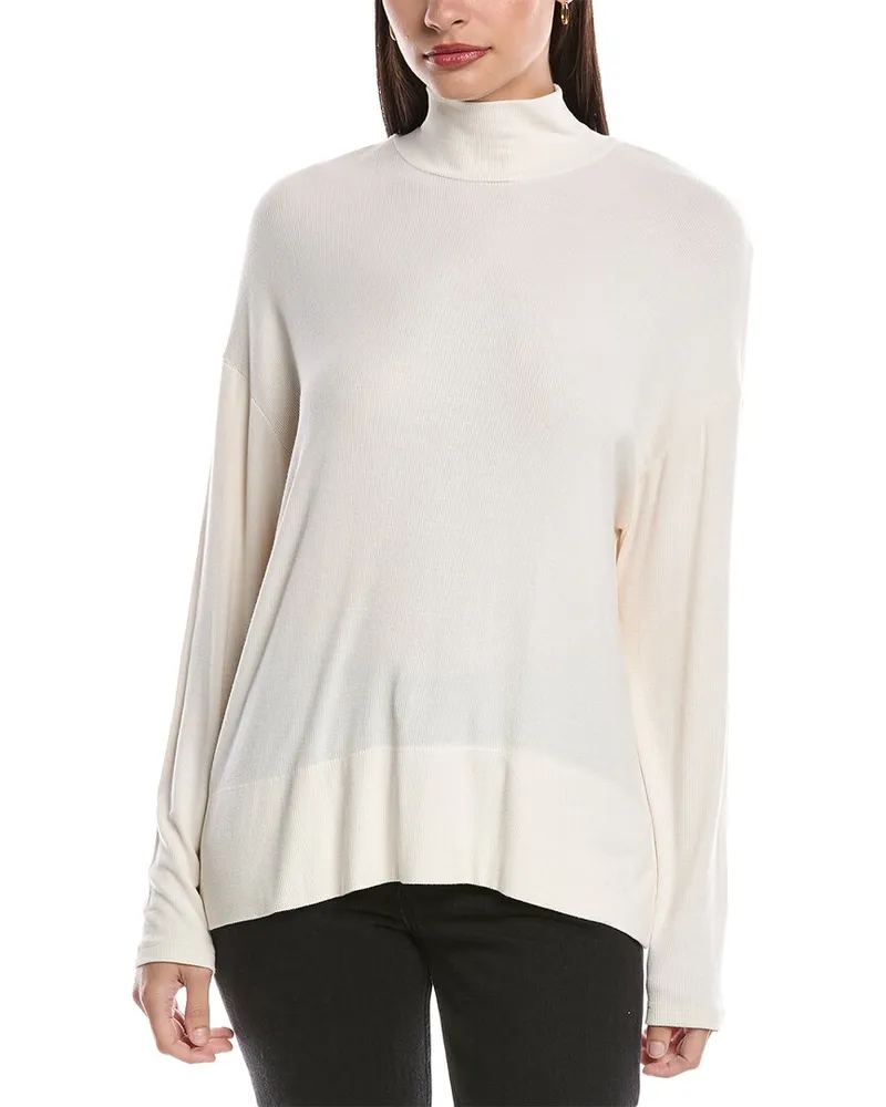 Michael Stars Ryan Turtleneck Top White