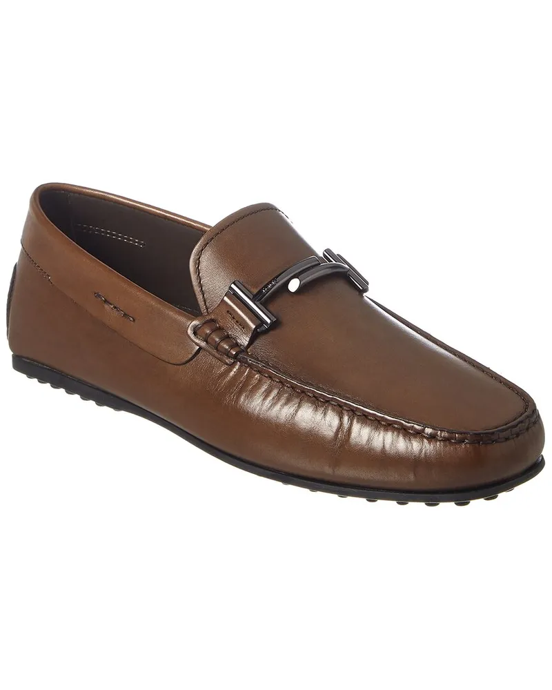TOD'S TODs Gommino Leather Loafer Brown