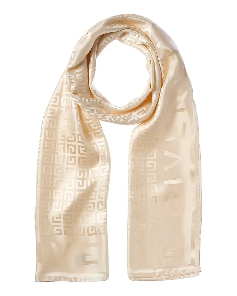 Givenchy Logo Silk Scarf Nocolor
