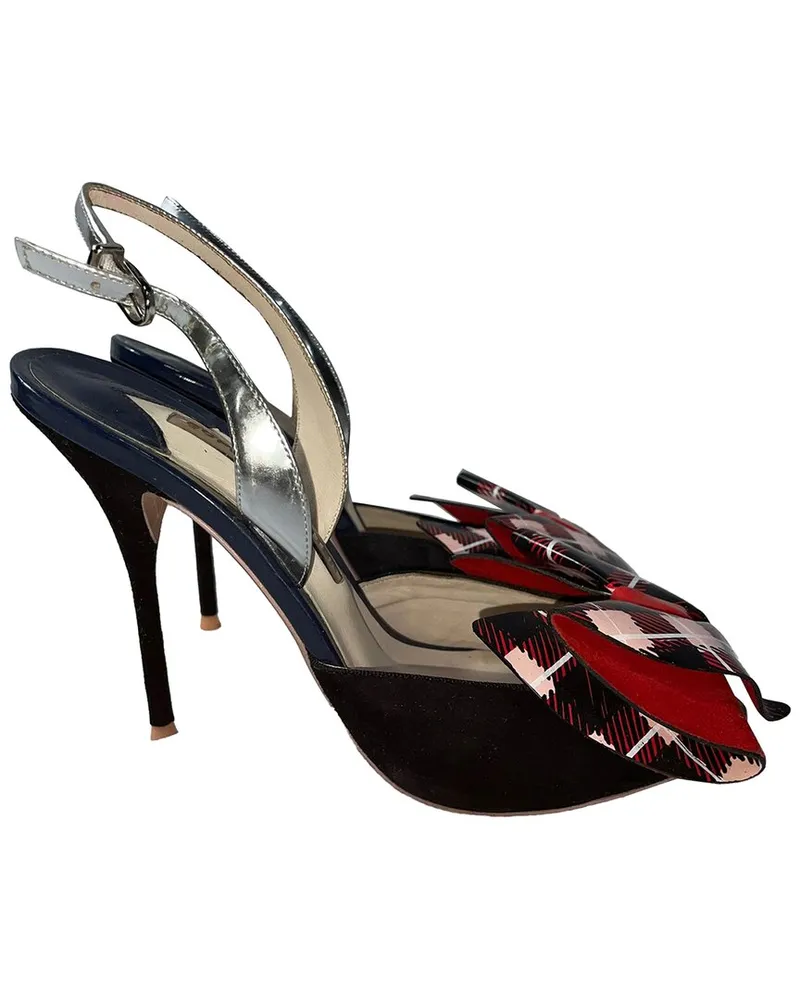 Sophia Webster Women's Leather Slingback Bow Sandal (Authentic Pre-Loved Nocolor