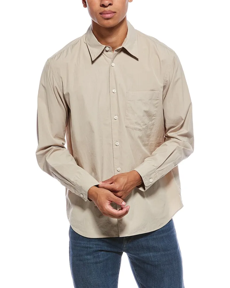 Theory Weekend Shirt Tan