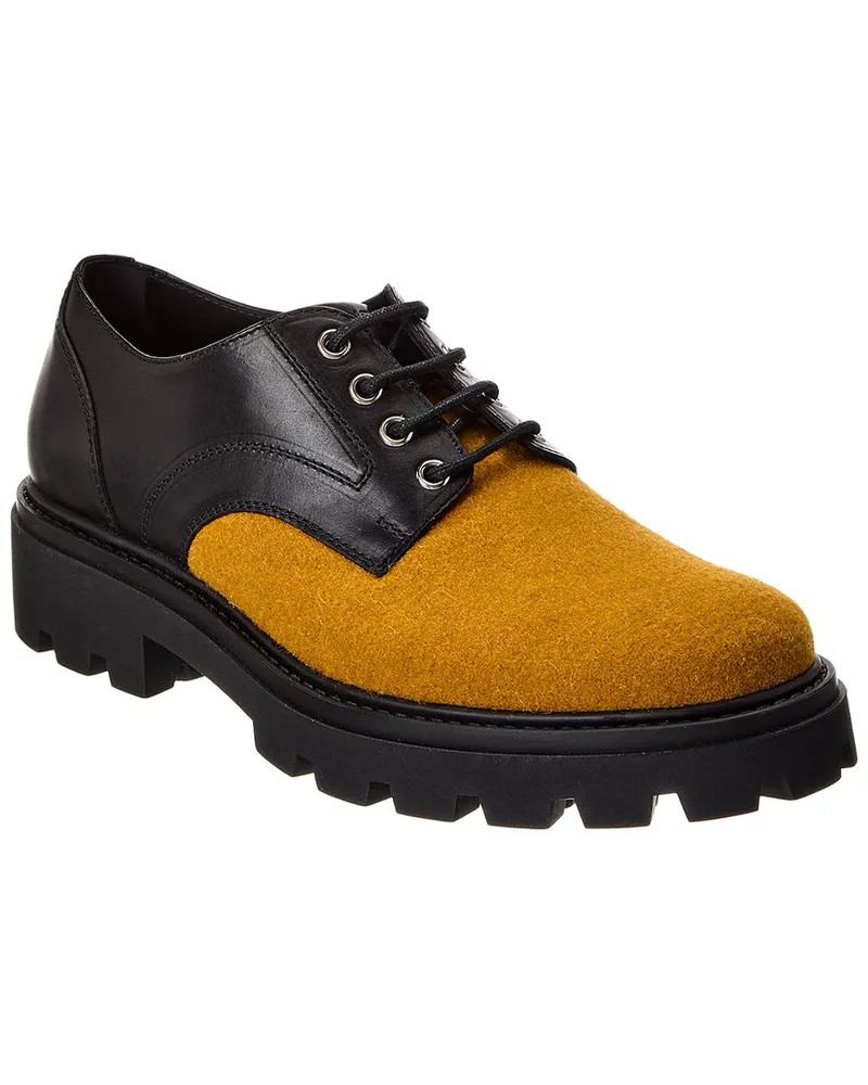 TOD'S TOD’s Felt & Leather Derby Black
