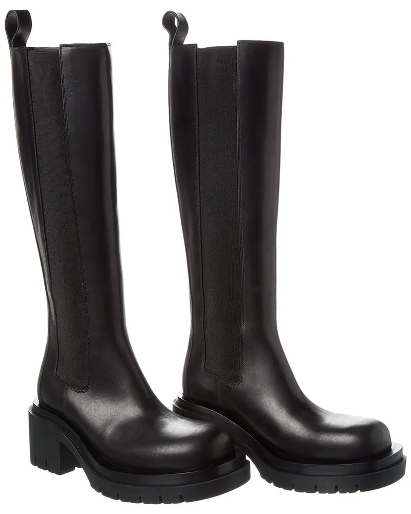 Bottega Veneta Lug Leather Boot (Authentic Pre-Loved Nocolor