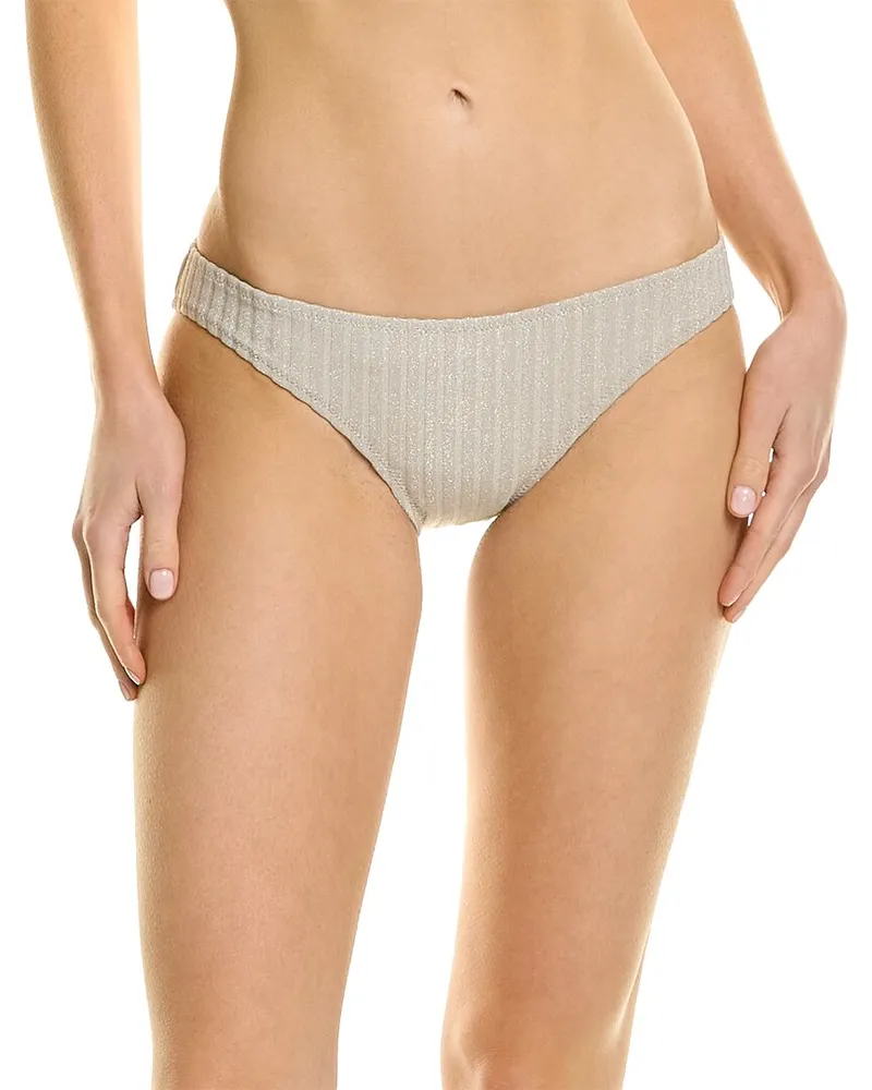 Solid and Striped The Eva Bikini Bottom Silver