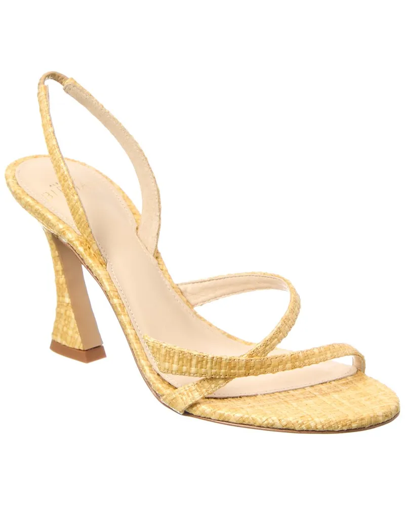 Alexandre Birman Tita Bell 85 Raffia Slingback Sandal Brown